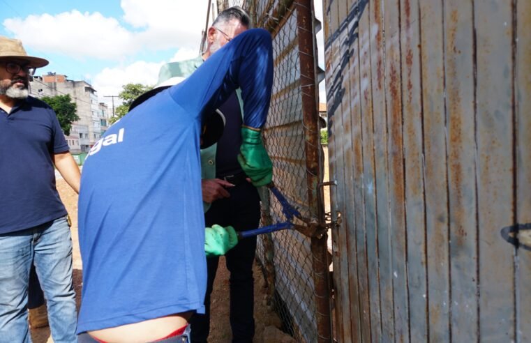 Área pública com construção irregular é desobstruída no Guará