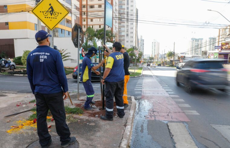 Mais de 930 placas reforçam o endereçamento nas regiões do DF