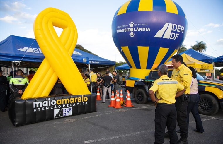 Abertura da Campanha Maio Amarelo reúne forças de segurança no DF