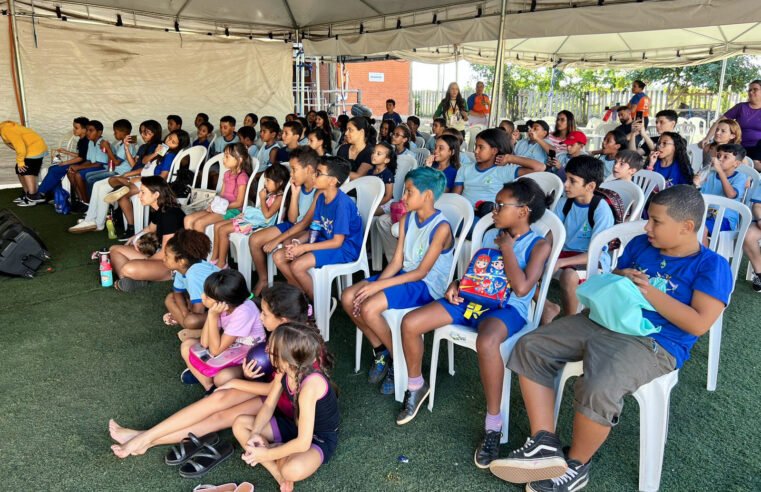 Projeto oferece oficina de brinquedos recicláveis a estudantes de São Sebastião