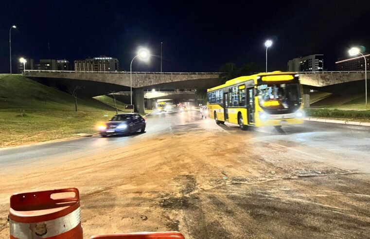 Trecho situado entre o viaduto e o Pátio Brasil está liberado para o trânsito