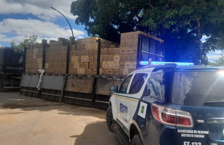 Receita do DF apreende R$ 905 mil em cachaça com nota fiscal inidônea