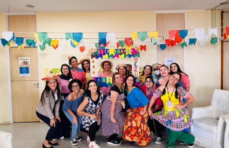 Unidade de Cuidados Intermediários Neonatais promove festa junina para equipe e pacientes