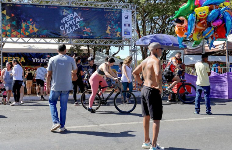 Música, gastronomia, esporte e artesanato movimentam a 4ª Feira Capital Cult, no Eixão do Lazer