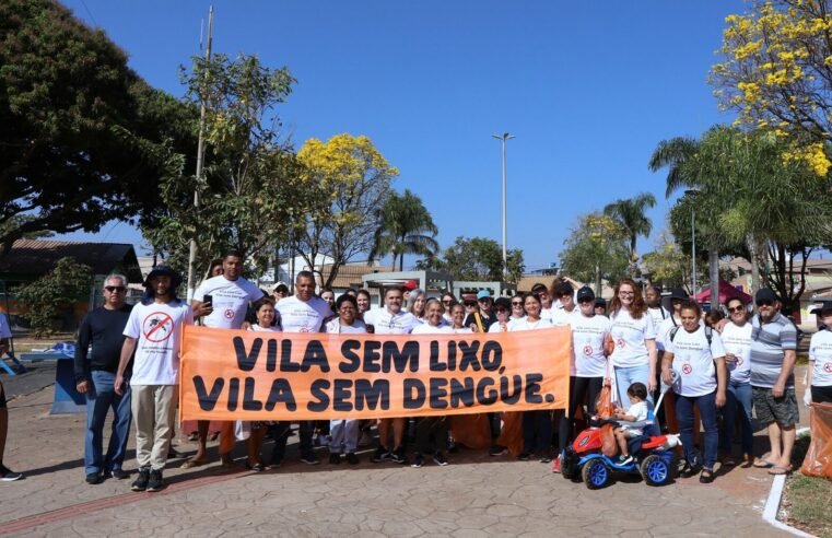 Caminhada ecológica mobiliza Vila Planalto contra dengue