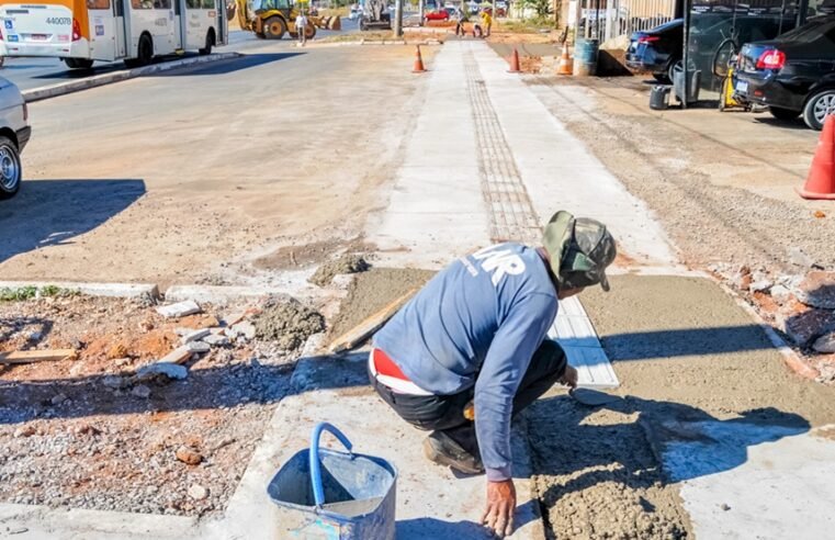 GDF impulsiona segurança com novas calçadas no Riacho Fundo