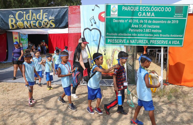 Projeto leva educação ambiental a crianças da rede pública no Parque Ecológico do Gama