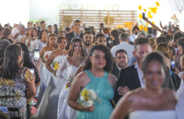 Casamento Comunitário oficializa união de 91 casais no Pontão do Lago Sul