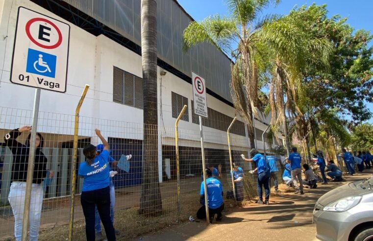 RenovaDF reforma grades no Ginásio do Cruzeiro