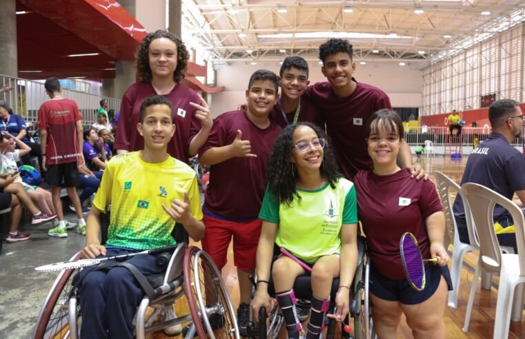 DF encerra Paralimpíadas Escolares com medalhas de ouro em atletismo, natação, badminton e bocha