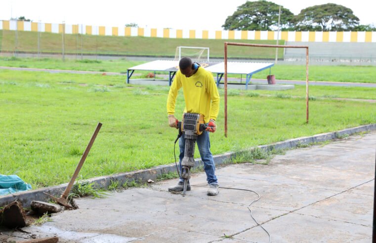 Obras no Estádio Augustinho Lima, em Sobradinho, levam mais infraestrutura à comunidade esportiva do DF