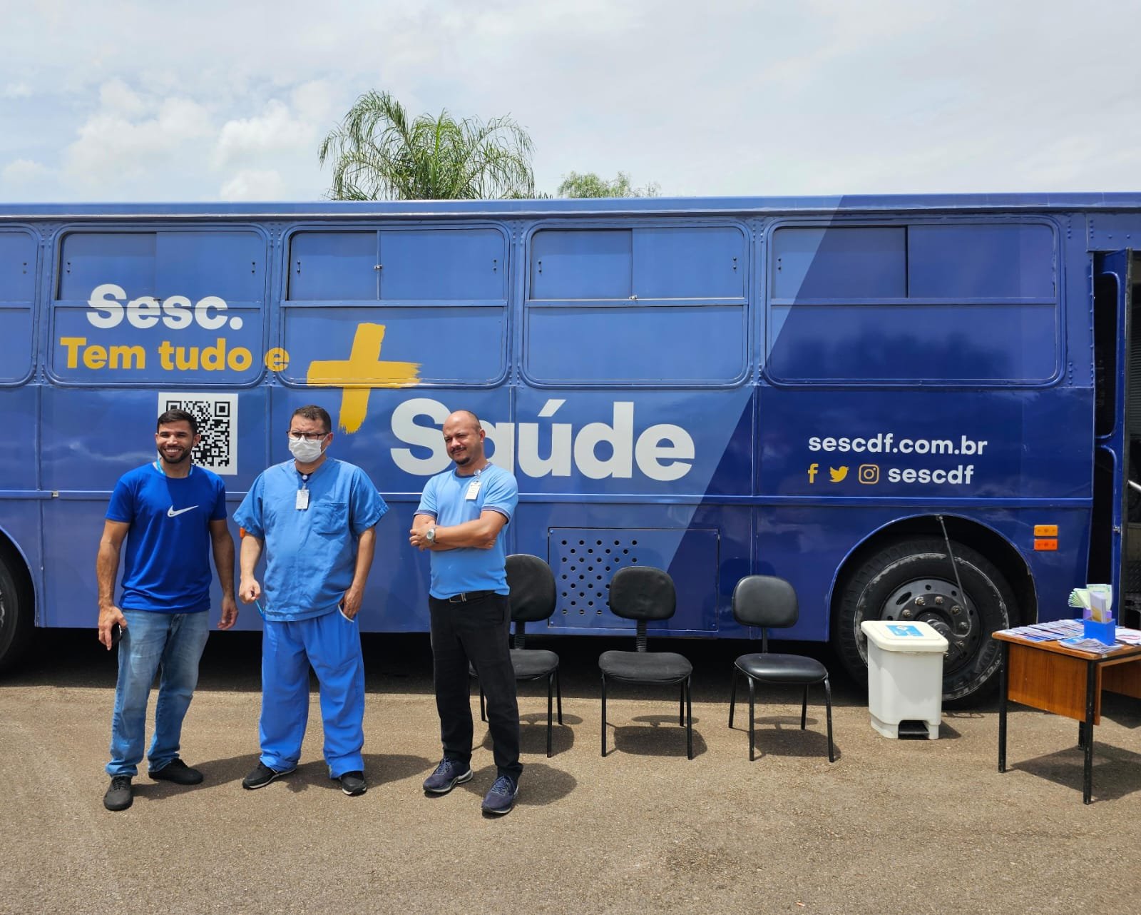 Ônibus do Sesc promove atendimentos em ação do Novembro Azul no Hospital Regional de Santa Maria Ônibus do Sesc promove atendimentos em ação do Novembro Azul no Hospital Regional de Santa Maria