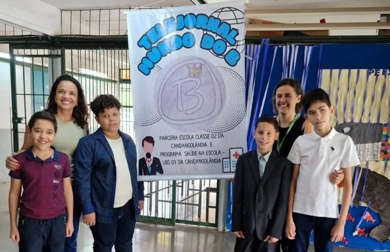 Programa Saúde na Escola aborda combate à dengue em formato de jornal na Candangolândia