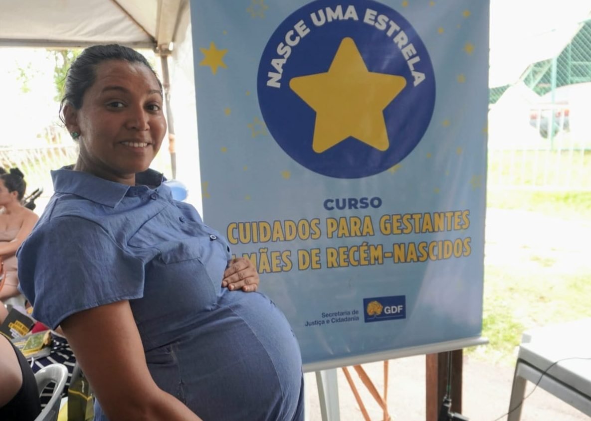 Projeto Nasce uma Estrela reúne 100 futuras mães durante o GDF Mais Perto do Cidadão