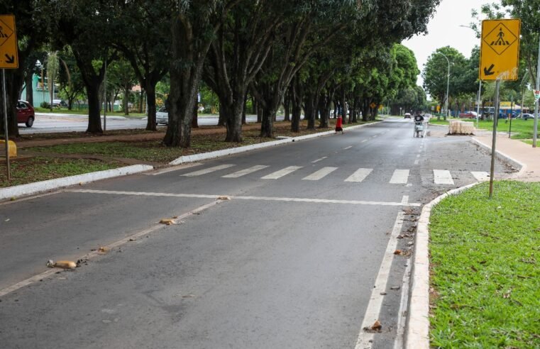 Reformada, Avenida das Mangueiras, no Cruzeiro, ganha faixas de pedestre