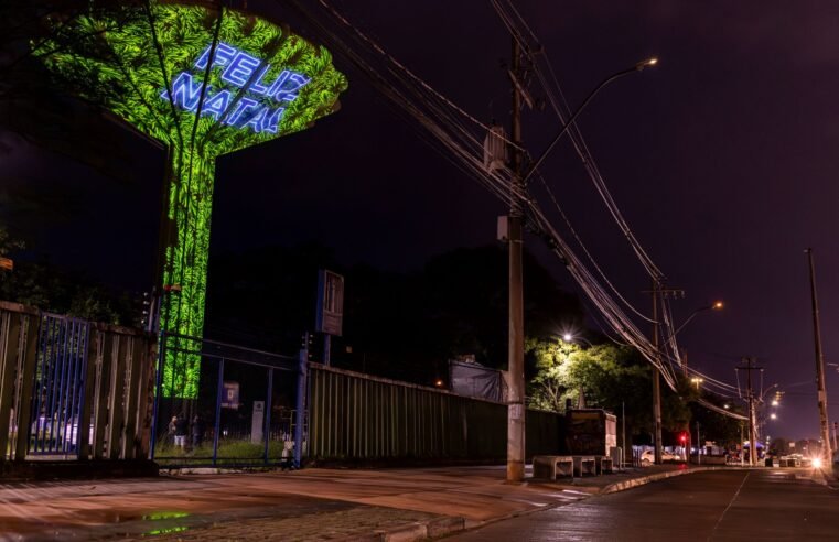 Caixa D’água de Ceilândia ganha projeção especial para o Natal