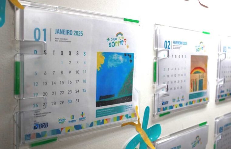 Crianças vencedoras de concurso ilustram calendário da rede pública de saúde