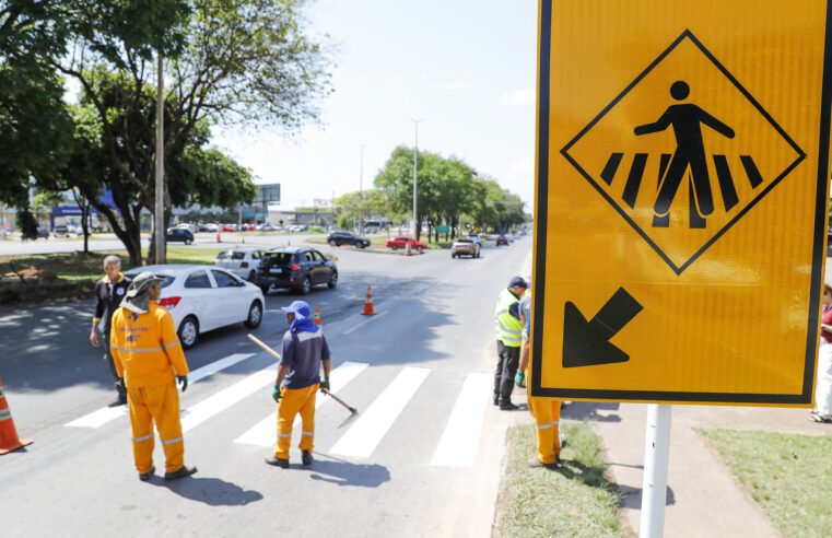 GDF reforma mais de 279 mil sinalizações de trânsito em 2024