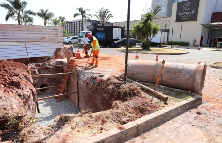 Novas bocas de lobo do Drenar DF estarão prontas para uso com liberação do sistema de escoamento