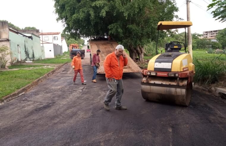 Quadra 1 de Sobradinho passa por ação emergencial para recuperação de asfalto