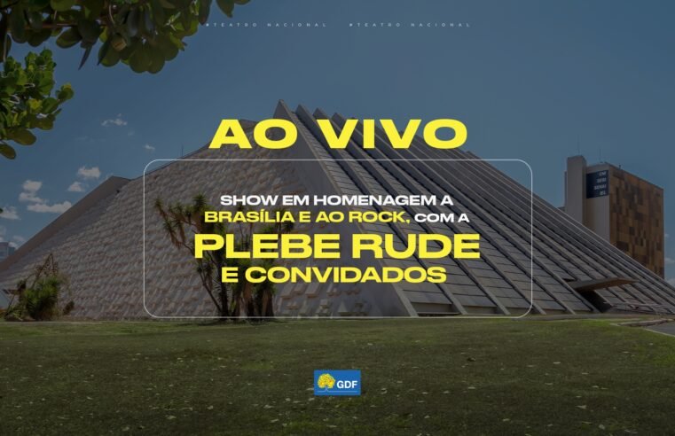 Rock de Brasília é destaque na Sala Martins Pena com show da banda Plebe Rude; assista!