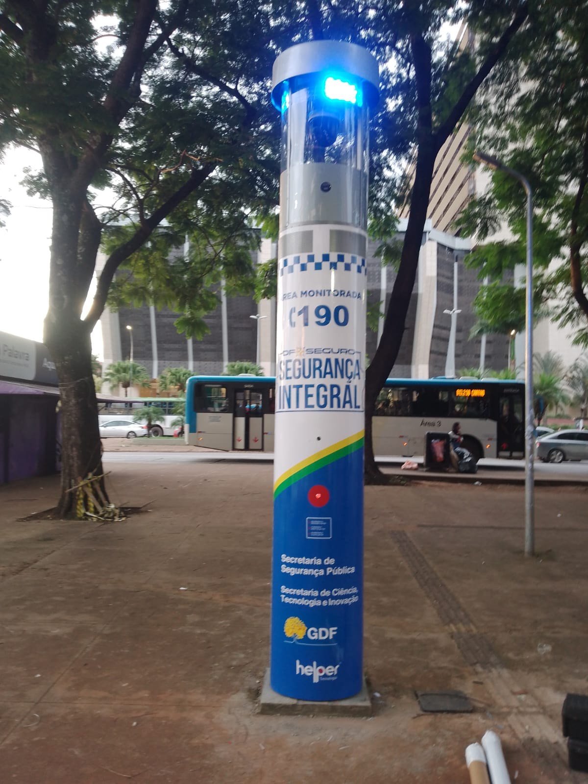 Setor Comercial Sul e Taguatinga agora contam com totens de segurança Setor Comercial Sul e Taguatinga agora contam com totens de segurança