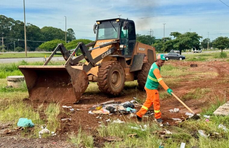 Ação de limpeza leva saúde e segurança a Samambaia