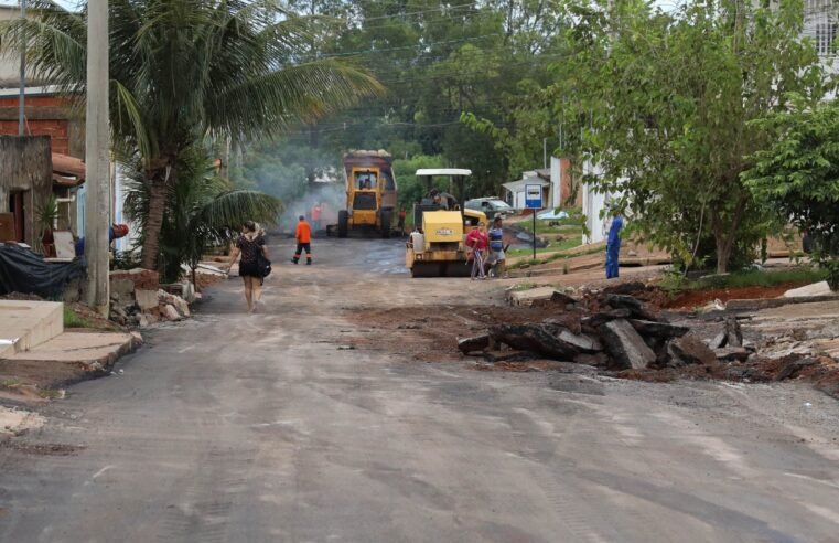 GDF atua na recuperação de via danificada pelas chuvas na Quadra 108 do Pôr do Sol