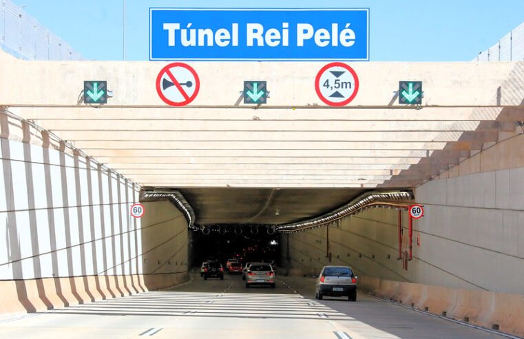 Manutenção preventiva fecha Túnel Rei Pelé nos dias 21 e 23 de janeiro