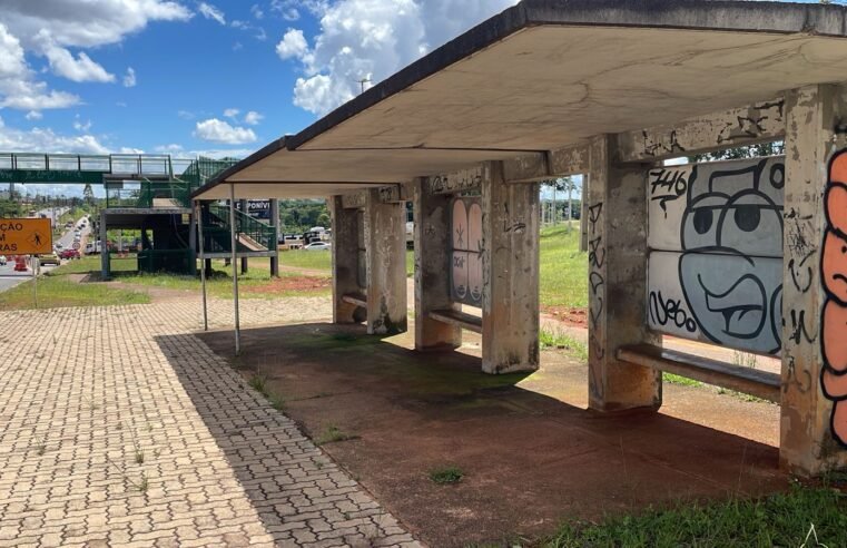 Parada de ônibus ficará interditada para obras na marginal da EPTG