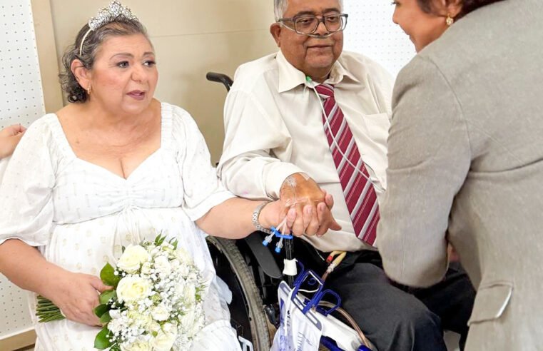 Primeiro casamento realizado no Hospital Regional de Santa Maria celebra a vida e a união