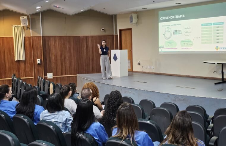 Profissionais de saúde passam por capacitação sobre avaliação respiratória