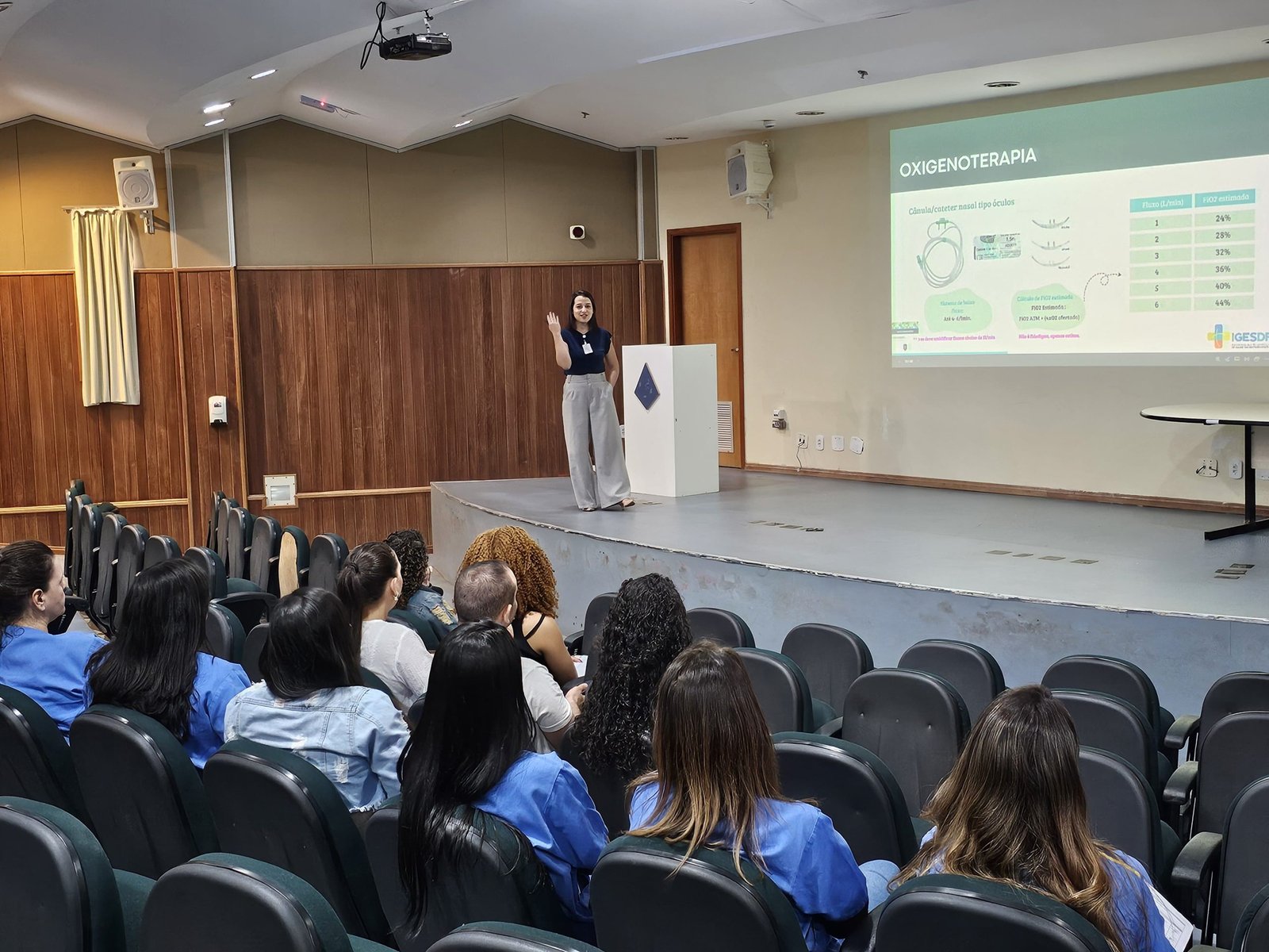 Profissionais de saúde passam por capacitação sobre avaliação respiratória