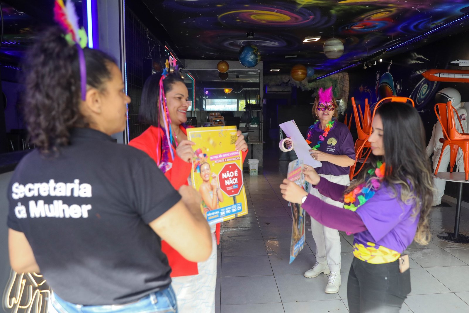 GDF tem campanha de combate ao assédio a mulheres no Carnaval GDF tem campanha de combate ao assédio a mulheres no Carnaval