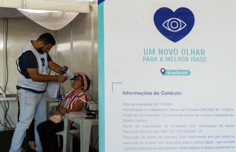 Programa Um Novo Olhar para a Melhor Idade leva exames de vista e óculos gratuitos a Ceilândia e Guará