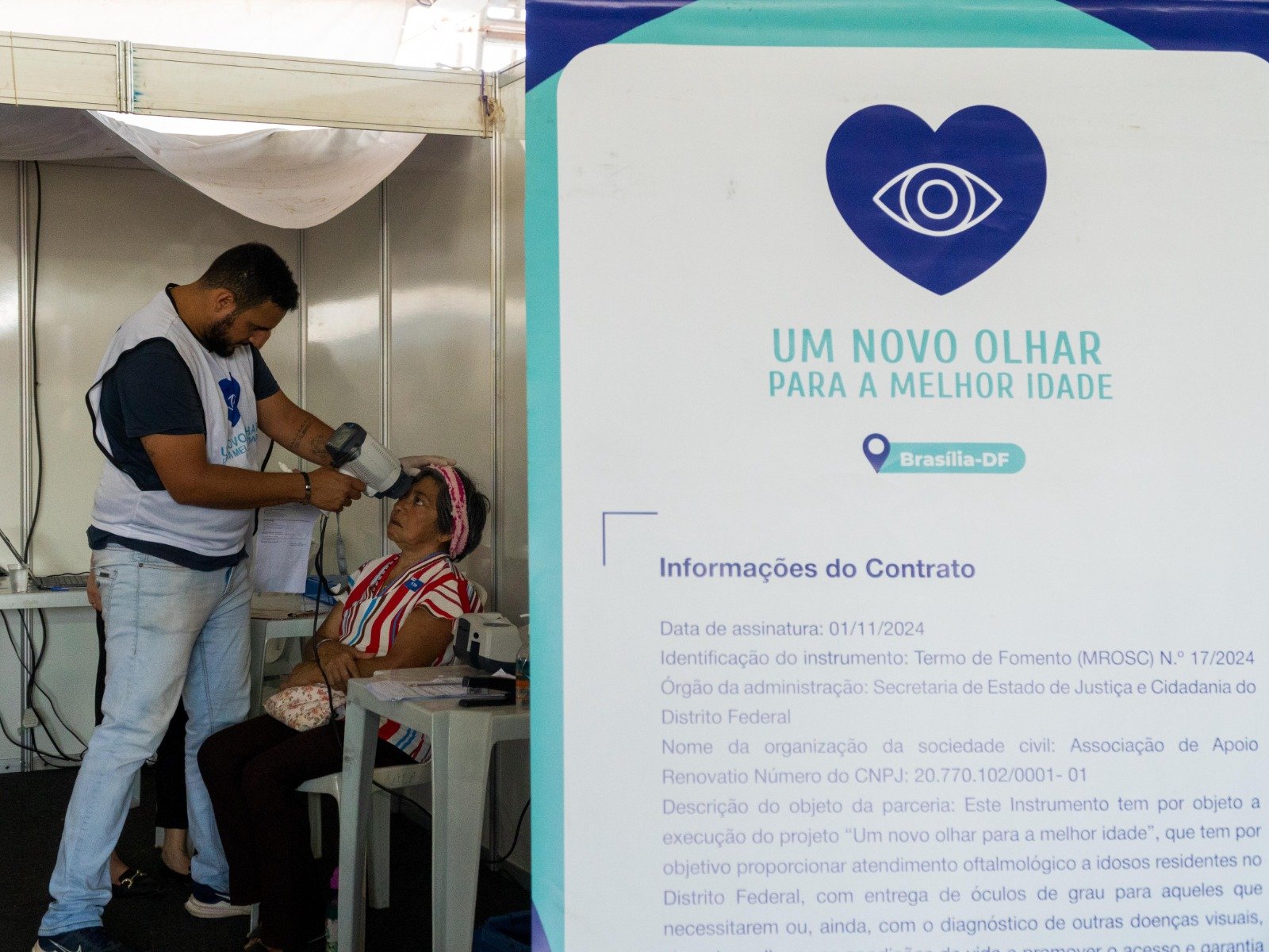 Programa Um Novo Olhar para a Melhor Idade leva exames de vista e óculos gratuitos a Ceilândia e Guará Programa Um Novo Olhar para a Melhor Idade leva exames de vista e óculos gratuitos a Ceilândia e Guará