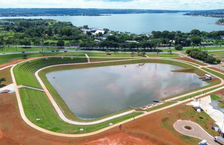 Bacia de detenção do Drenar DF embeleza Parque Internacional da Paz