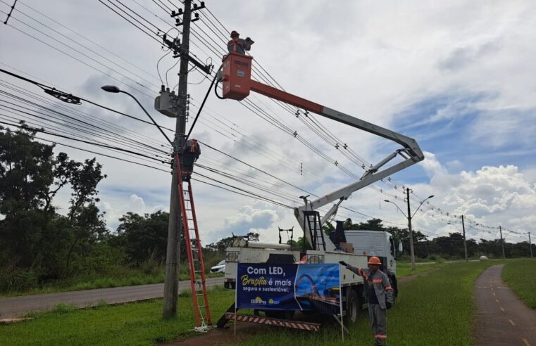 Mais de 1,8 mil luminárias de tecnologia LED serão instaladas no Park Way