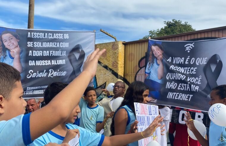 Escola Classe 06 de Ceilândia homenageia aluna de 8 anos vítima de desafio na internet