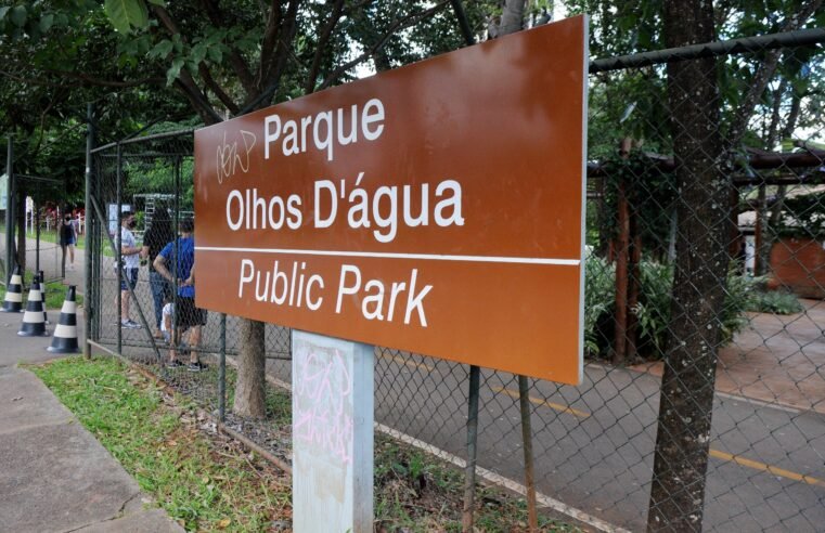 Parque Olhos d’Água fecha para manutenção na terça (22)