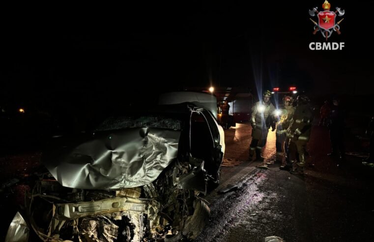 Colisão frontal deixa quatro feridos em Planaltina-GO