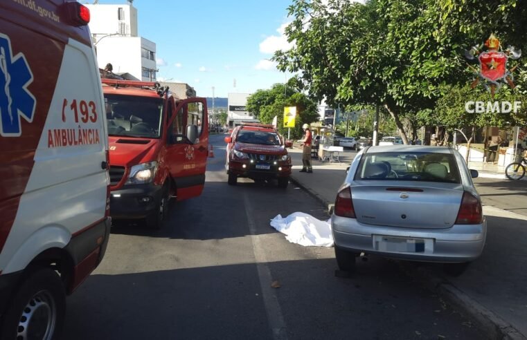 Colisão seguida de atropelamento resulta em óbito na região de Sobradinho