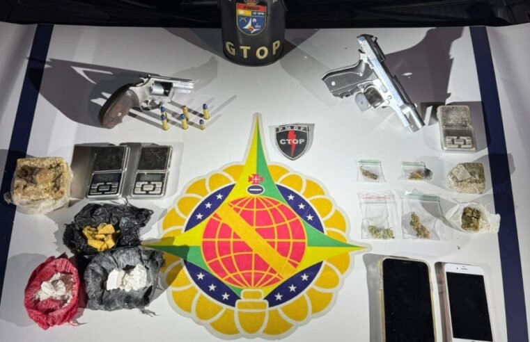 Homem é preso por tráfico de drogas e posse ilegal de armas na Cidade Estrutural