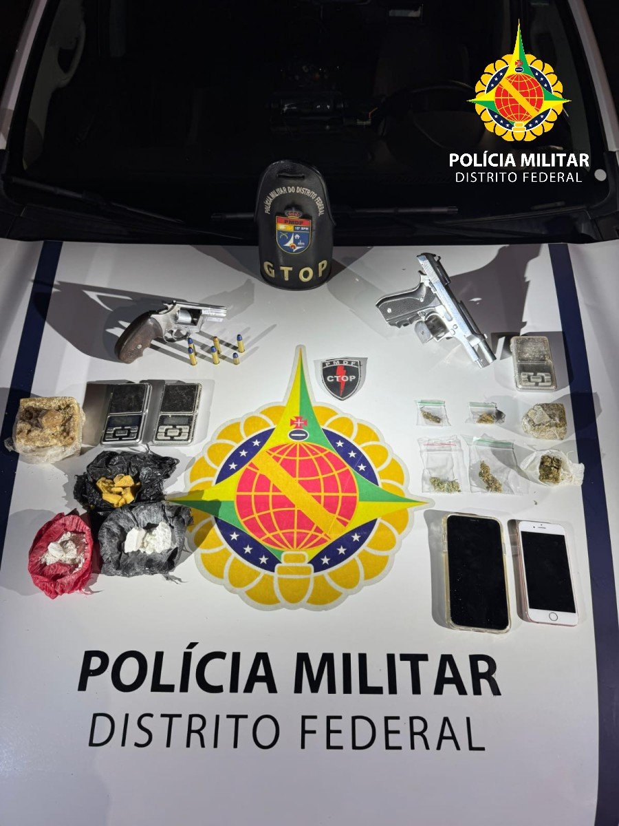 Homem é preso por tráfico de drogas e posse ilegal de armas na Cidade Estrutural Homem é preso por tráfico de drogas e posse ilegal de armas na Cidade Estrutural
