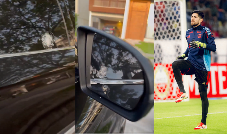 Jogadores do Flamengo sofrem tentativa de assalto no Rio; carro do goleiro Rossi é atingido por tiros