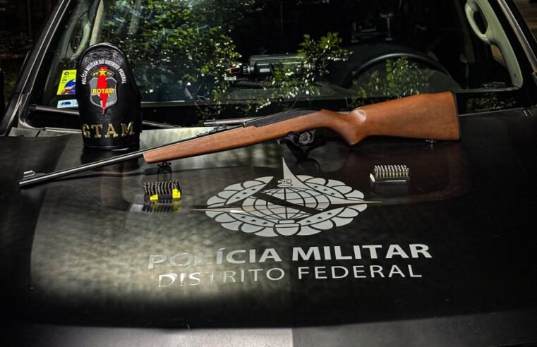 Motorista embriagado é preso com arma e munições após fugir de acidente no Guará
