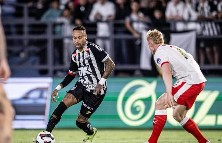 Neymar é titular, e Santos perde de time alemão com gols de ‘parça’ ex-PSG