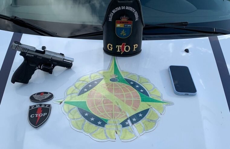 PMDF age rapidamente e prende suspeito de roubo a pedestre em Samambaia
