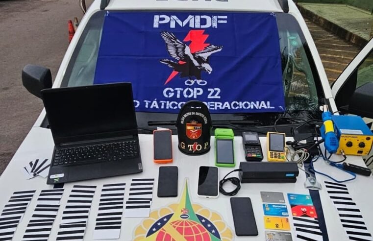 PMDF prende homem com 119 cartões clonados após golpe de R$ 50 mil