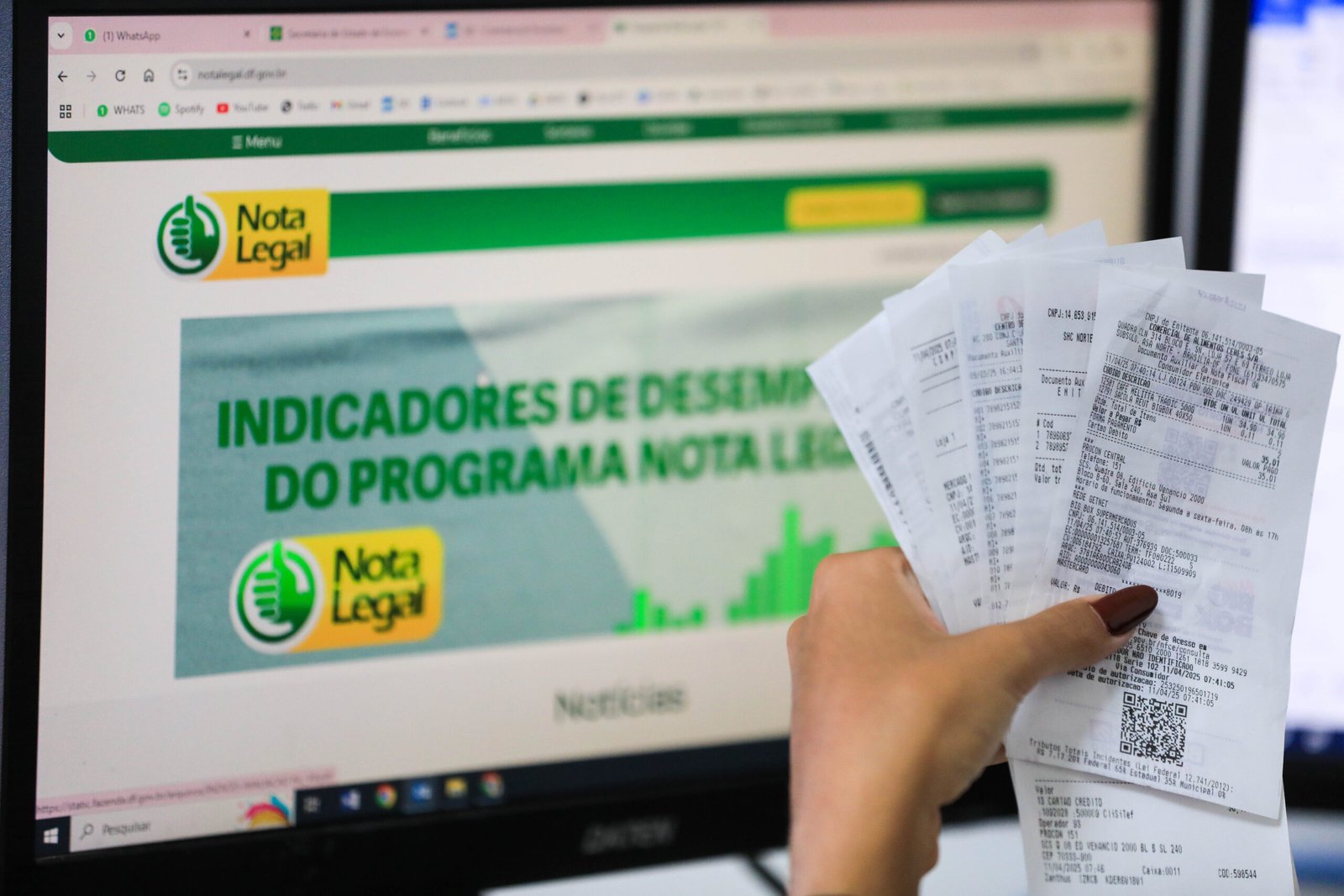 Quase 1,3 milhão de contribuintes do DF estão aptos a participar do sorteio do Nota Legal Quase 1,3 milhão de contribuintes do DF estão aptos a participar do sorteio do Nota Legal